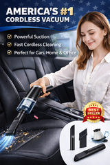120W Portable Wireless Vacuum Cleaner – Home & Car